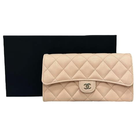 portafoglio chanel beige|Chanel Beige Wallet .